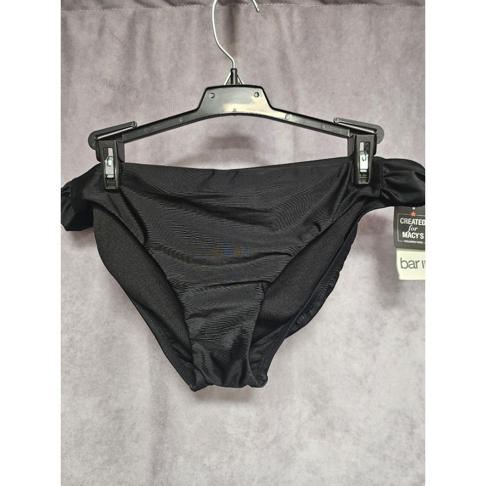 Bar III Size‎ M Womens Black Bikini Bottom (128)
